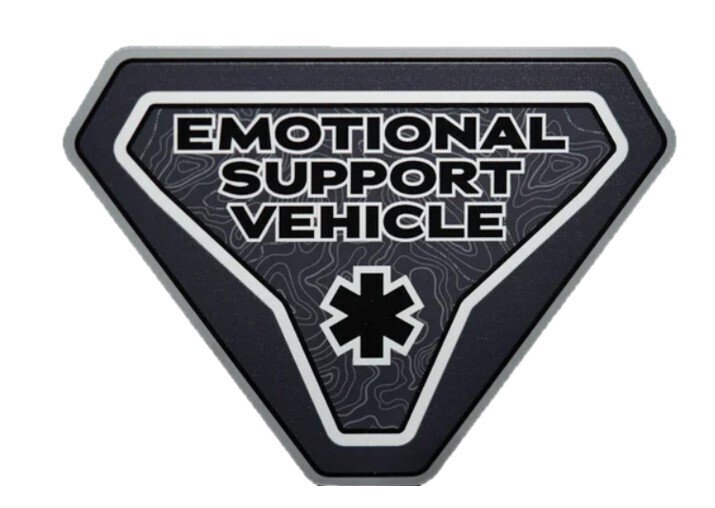 Bronco Badge - Emotional Support Black