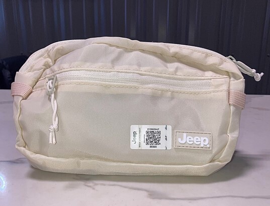 Jeep Logo Patch Belt Bag - Cream