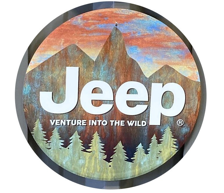 Jeep Sign - Venture Into the Wild