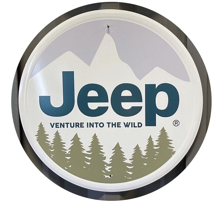 Jeep Sign - Venture Into the Wild - Simple