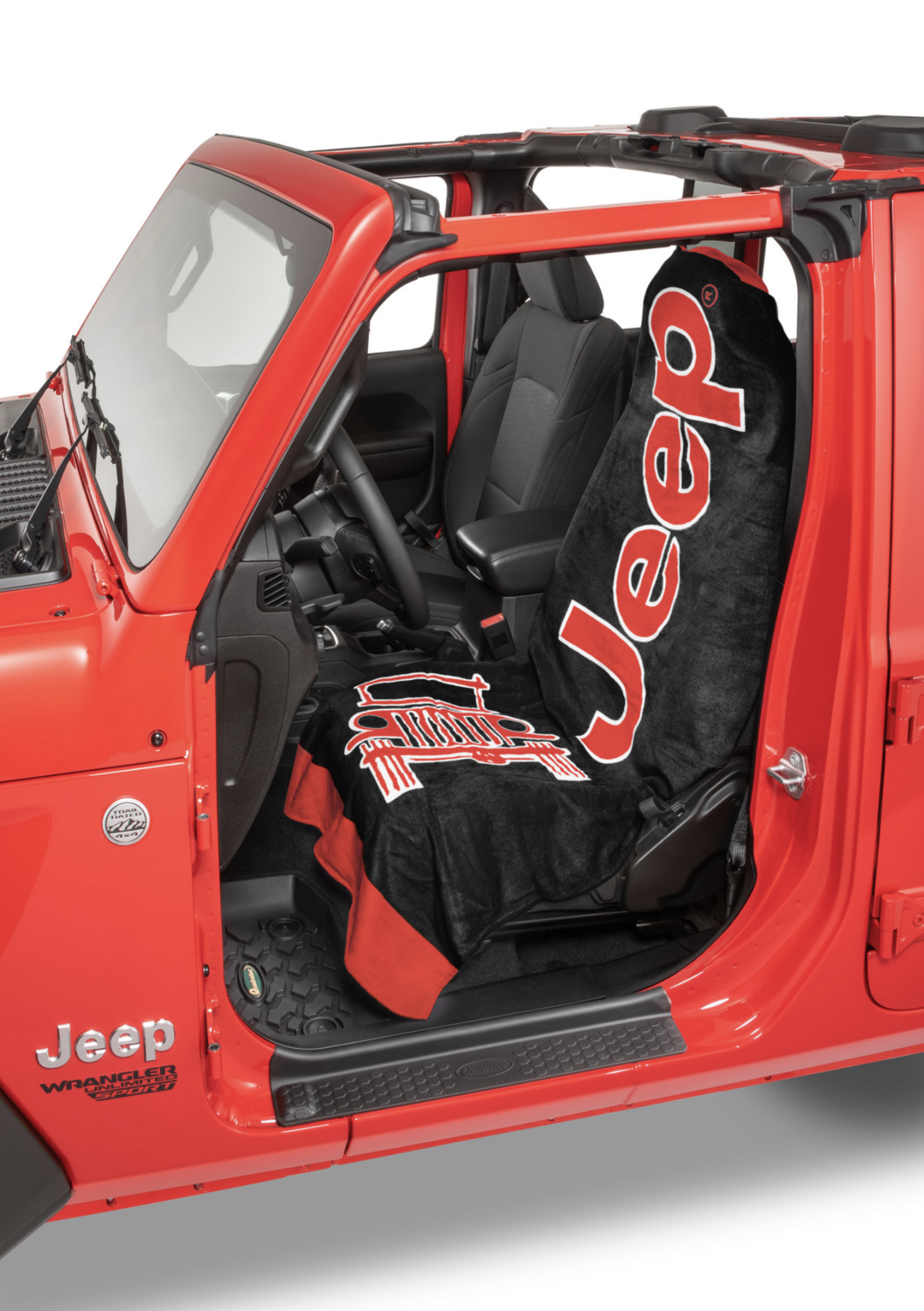 Jeep Towel 2 Go - Black &amp; Red