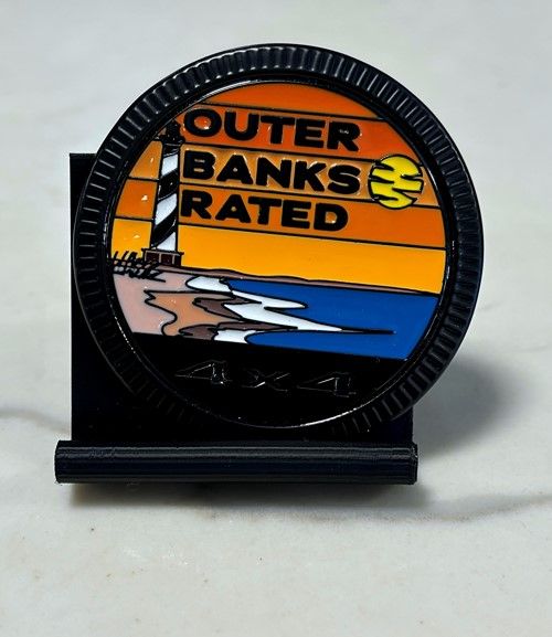 Jeep Badge - OBX Rated Lighthouse Black