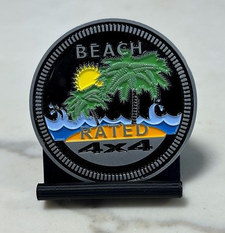 Jeep Badge - Beach Rated 3