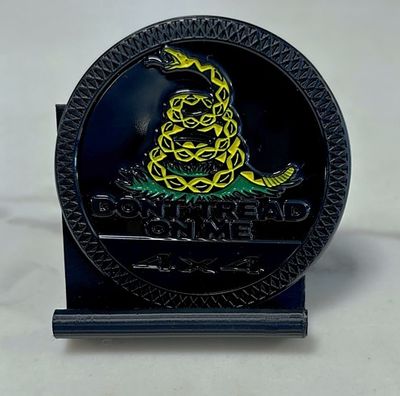 Jeep Badge - Don't Tread On Me Black Jeep Badge - Don't Tread On Me Black