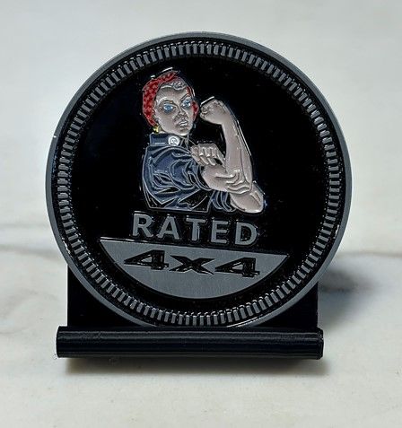Jeep Badge - Rosie Rated