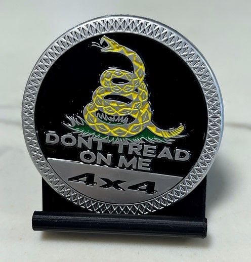 Jeep Badge - Don&#39;t Tread On Me 4x4