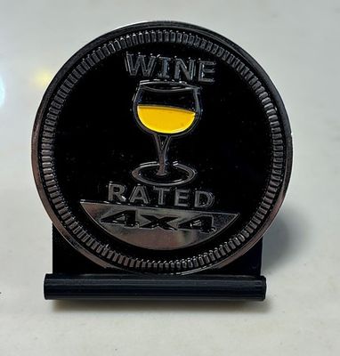 Jeep Badge - Wine Rated White