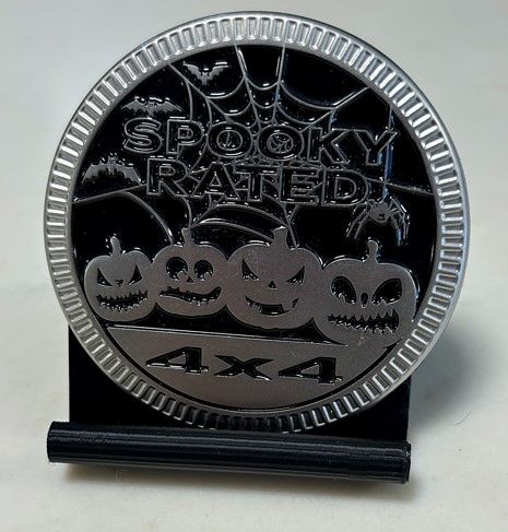 Jeep Badge - Spooky Black