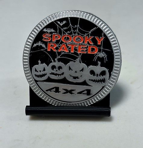Jeep Badge - Spooky Orange