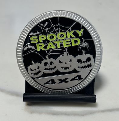 Jeep Badge - Spooky Rated Lime Green
