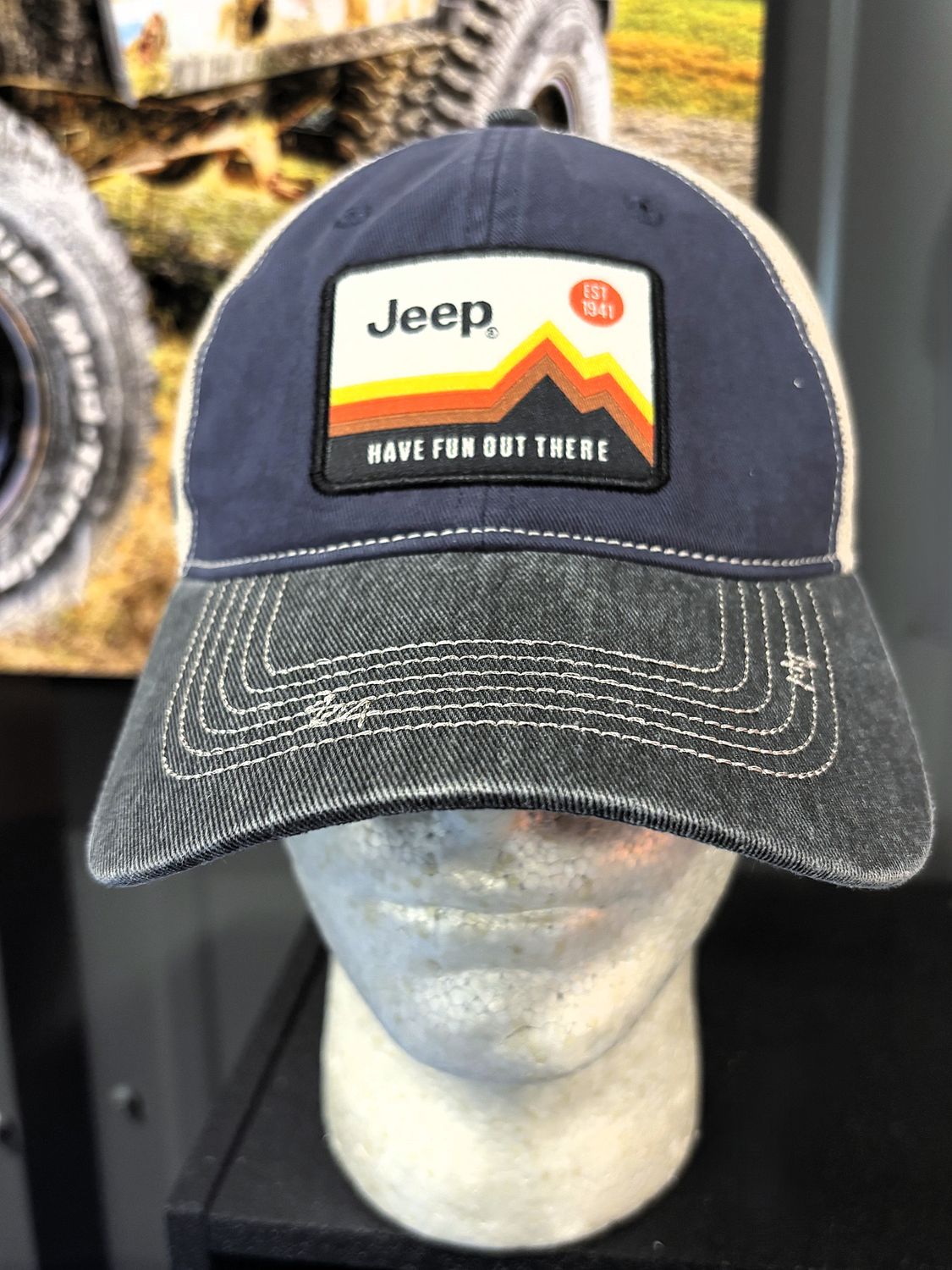 DSC Jeep Hat - Have Fun Out There Navy
