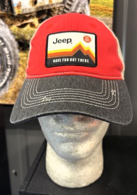 DSC Jeep Hat - Have Fun Out There Red