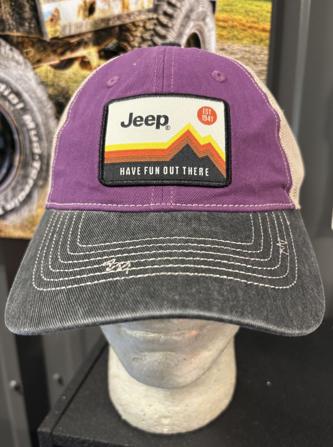 DSC Jeep Hat - Have Fun Out There Purple