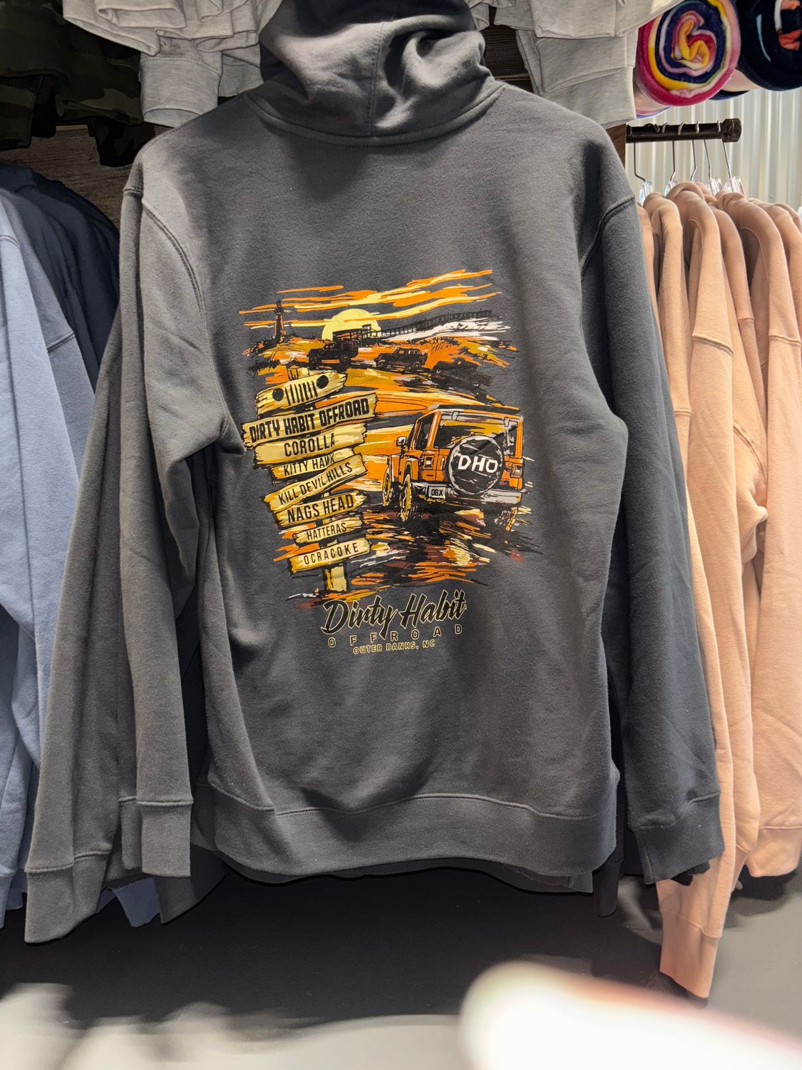 DHO Beach Hoodie - Charcoal