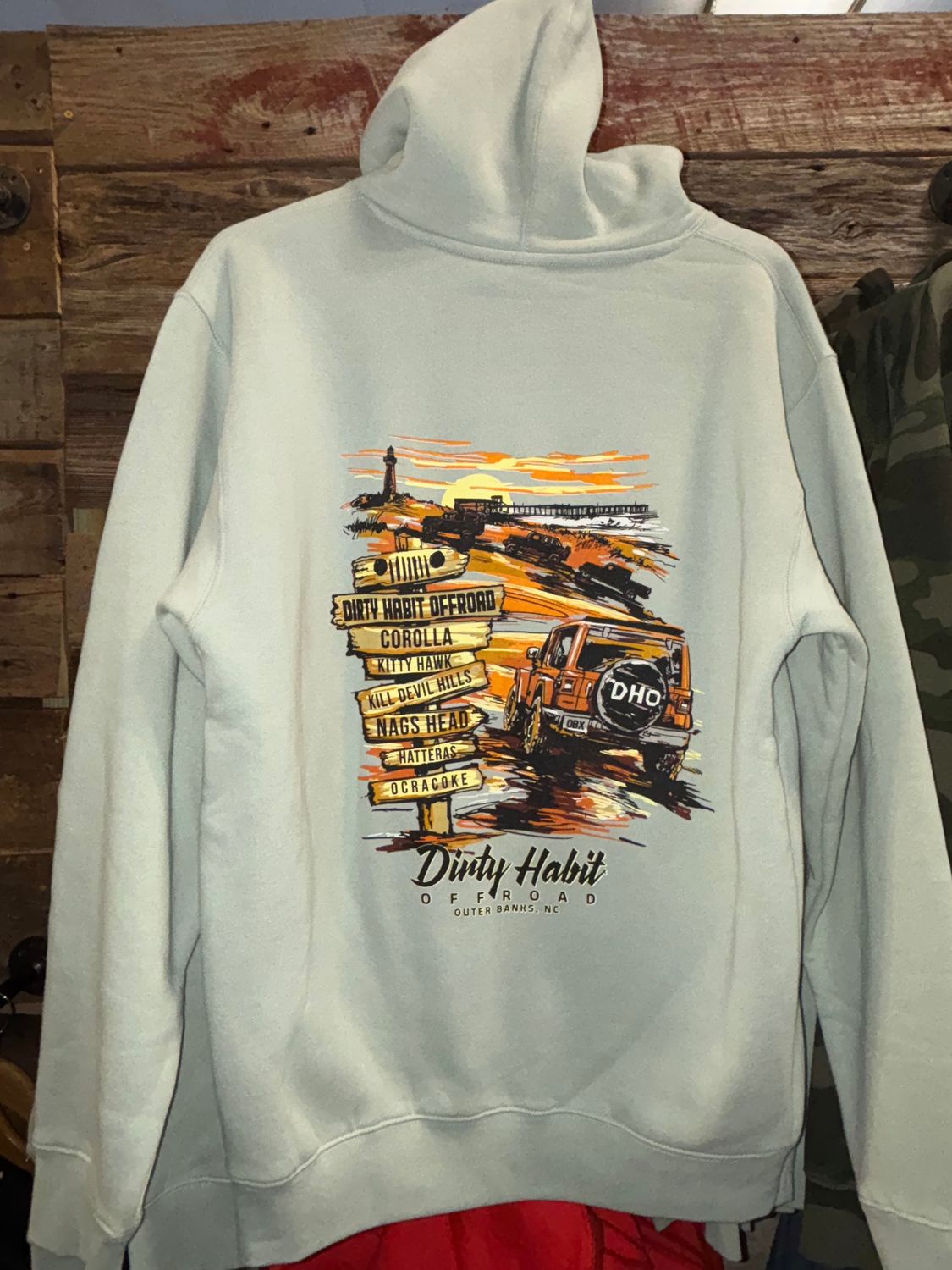 DHO Beach Hoodie - Dusty Sage