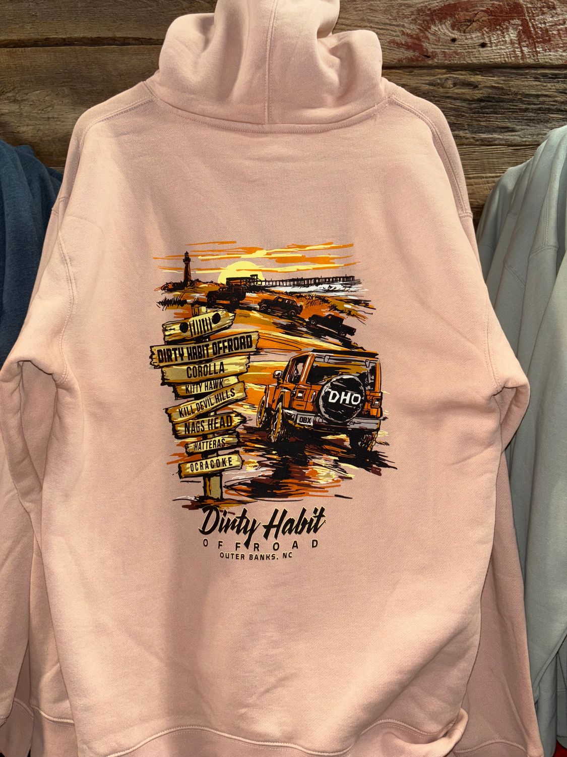 DHO Beach Hoodie - Dusty Pink