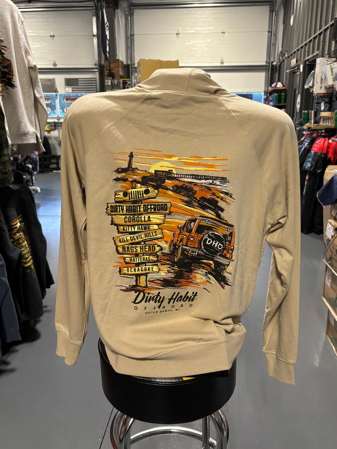DHO Beach Zip Hoodie Sand