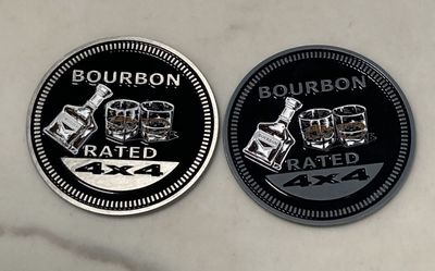 Jeep Badge - Bourbon  Rated