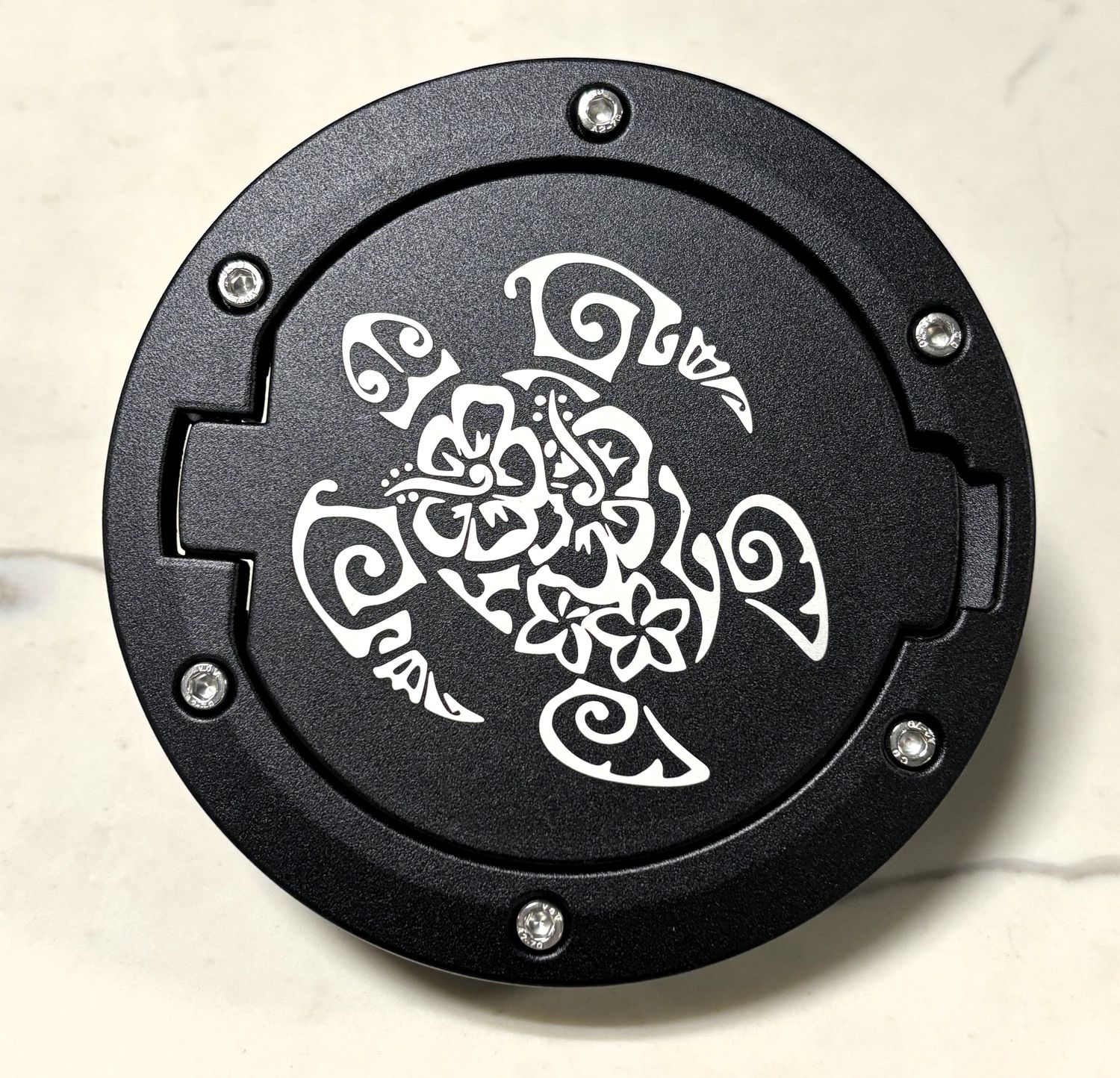Jeep Fuel Door - Tribal Turtle JK