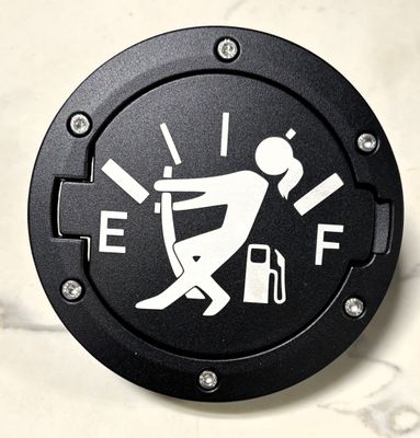 Jeep Fuel Door - Fuel Girl JK