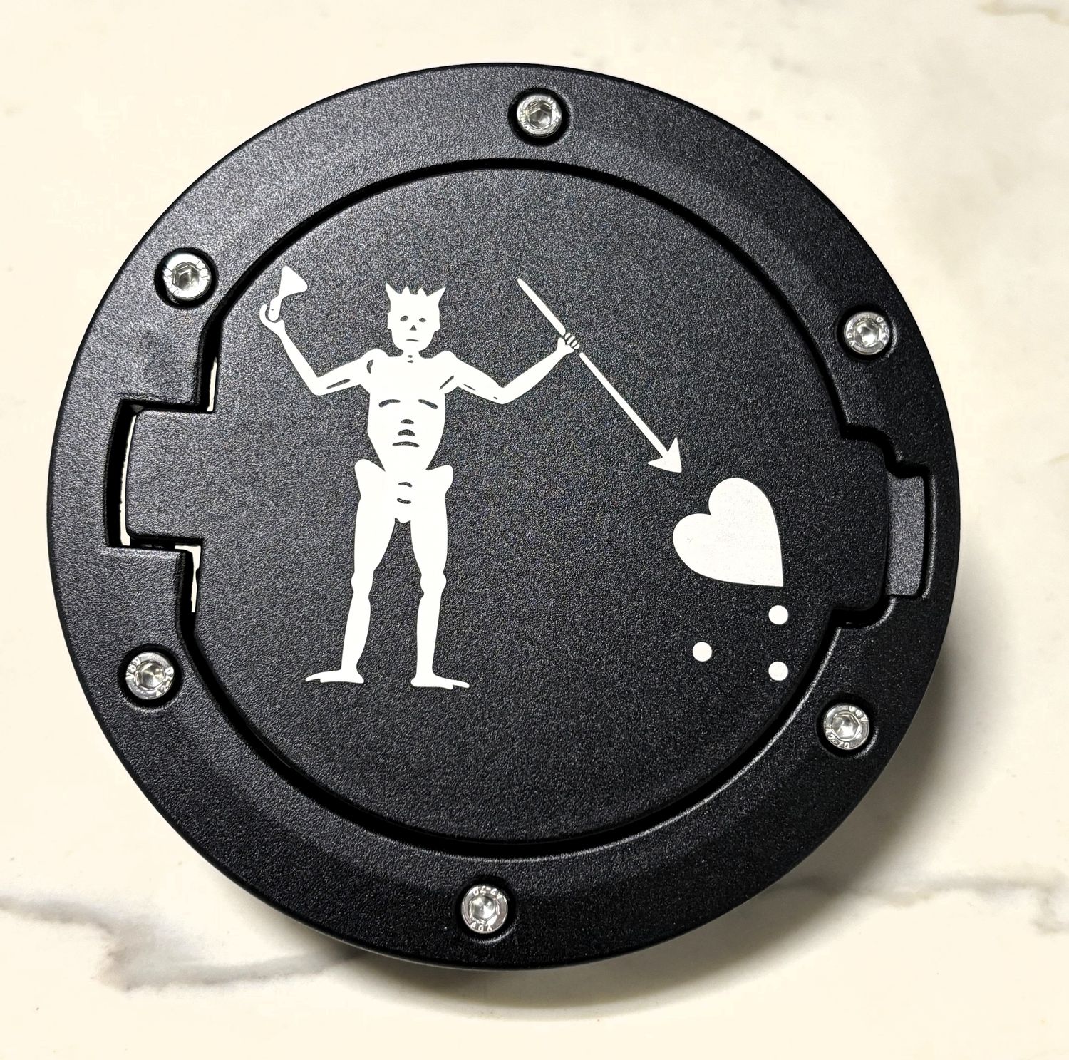 Jeep Fuel Door - Black Beard JK