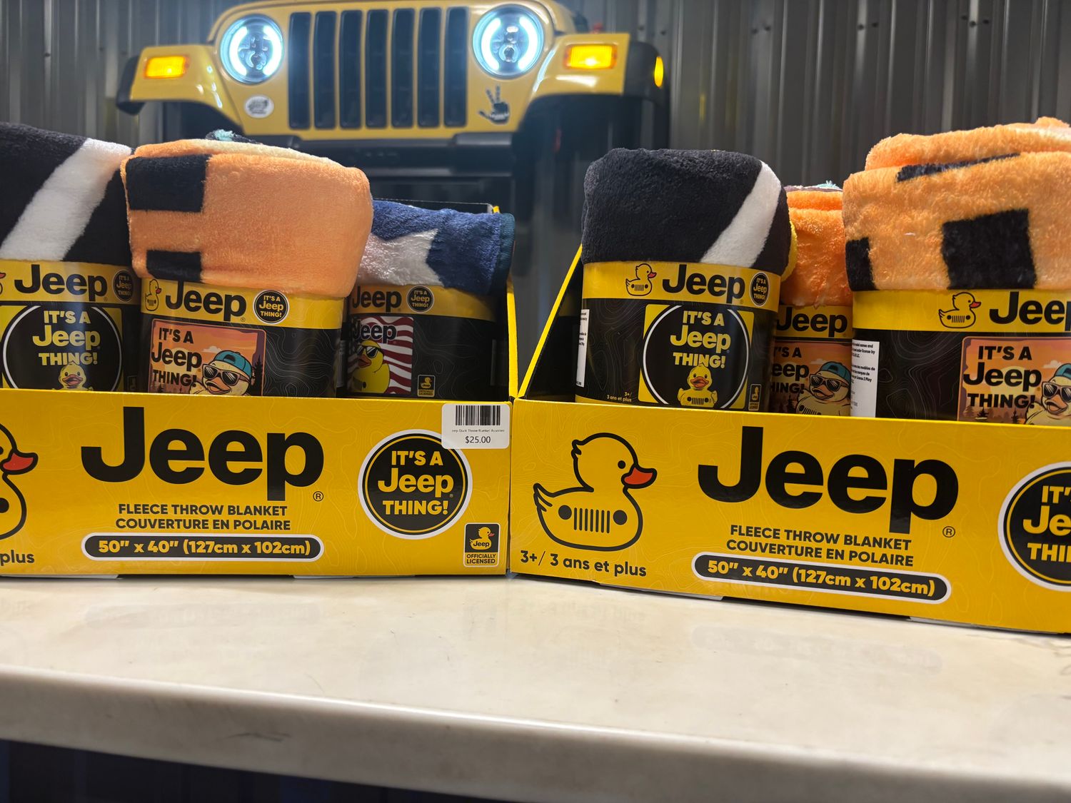 Jeep Duck Throw Blanket Assorted