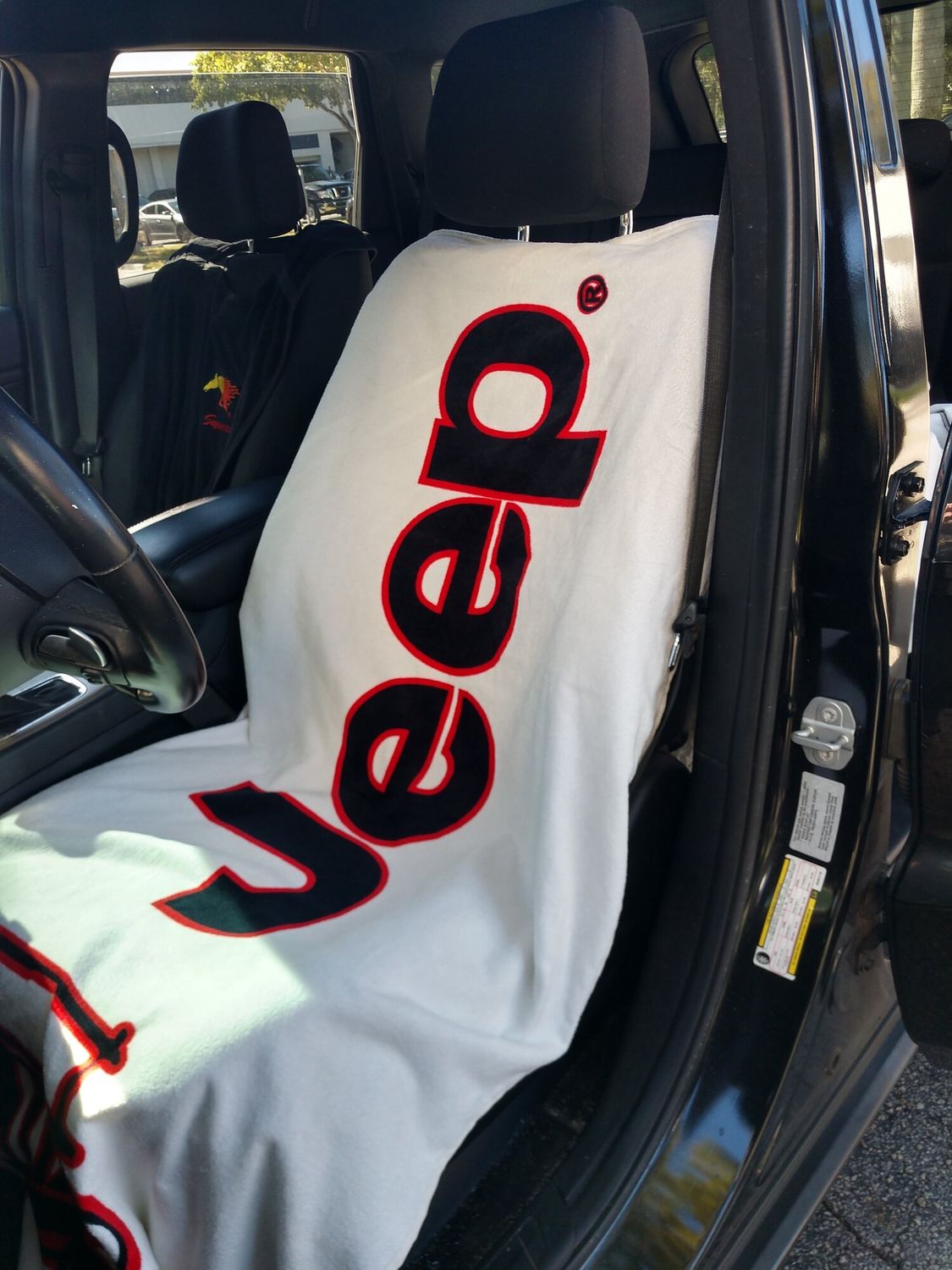 Towel 2 Go - White Black Red