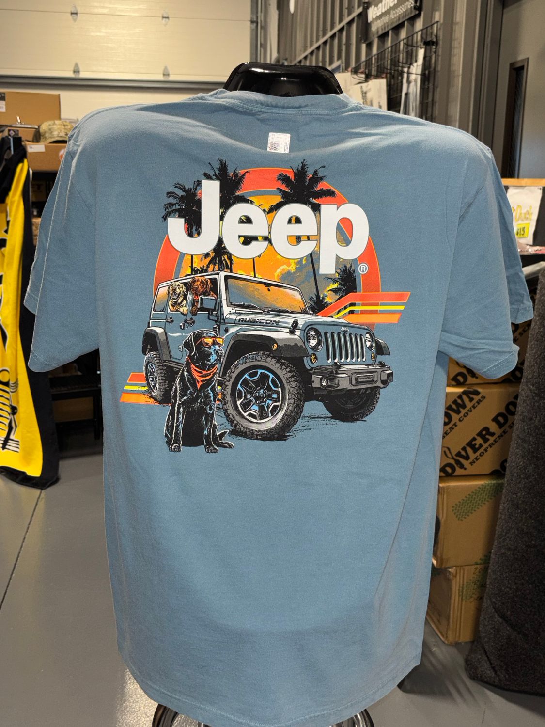 Jeep T-Shirt - Sunset Dogs XL