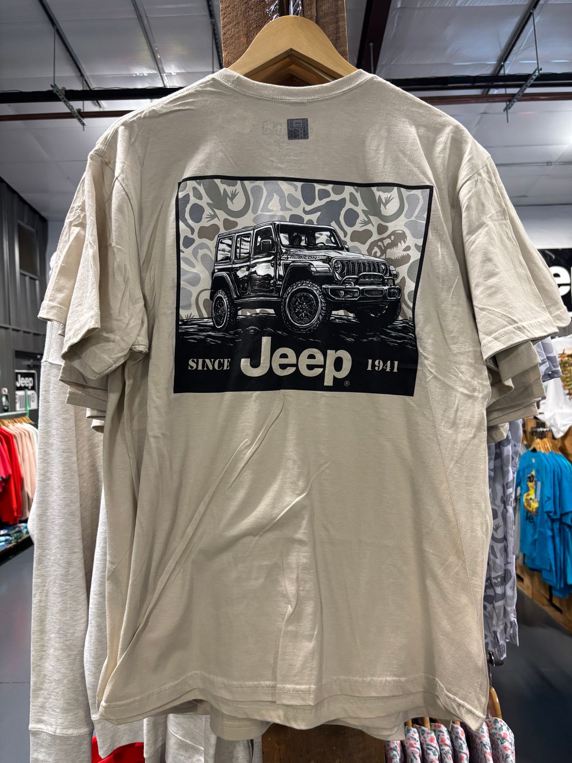 Jeep T-Shirt - Camo Wrangler