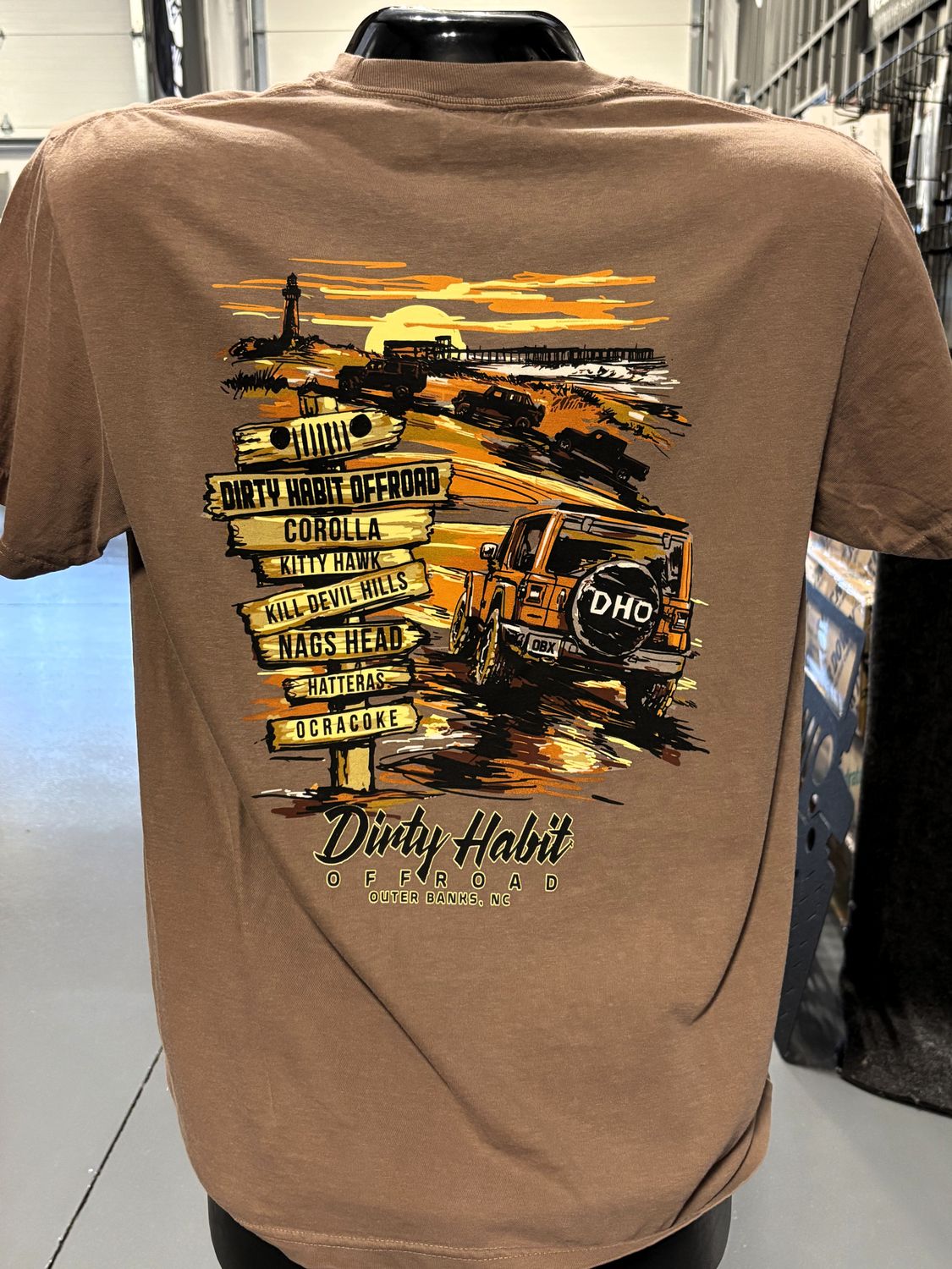 DHO Beach T-Shirt Espresso