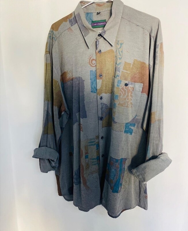 Camicia vintage unisex taglia M/L vestibilità oversize 