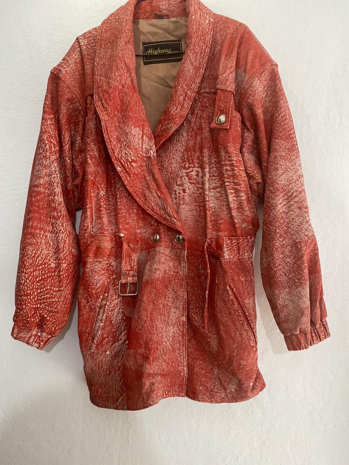 Giacca donna vera pelle melange taglia S/M