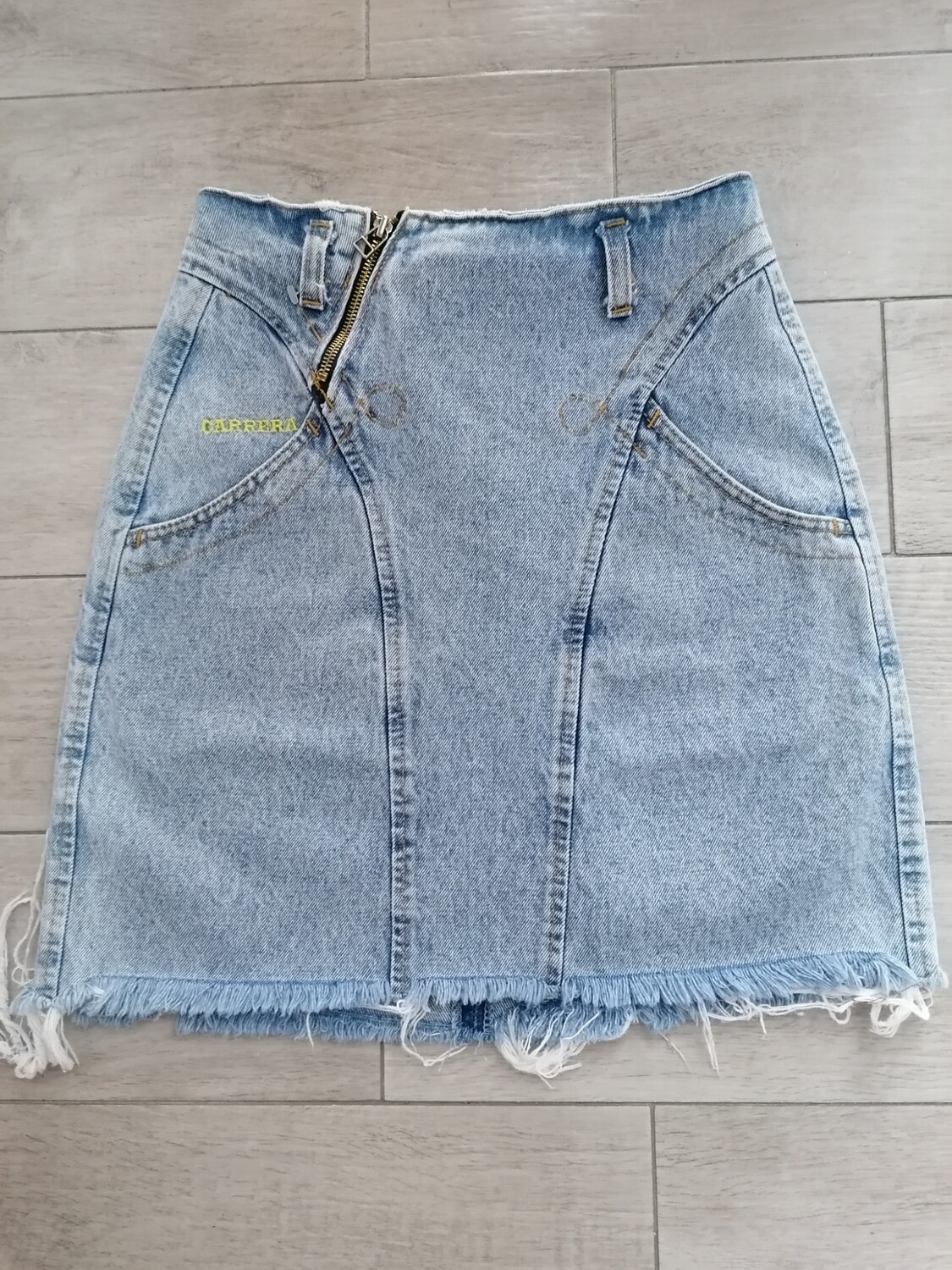 Mini gonna jeans vita alta Carrera, taglia 40/42