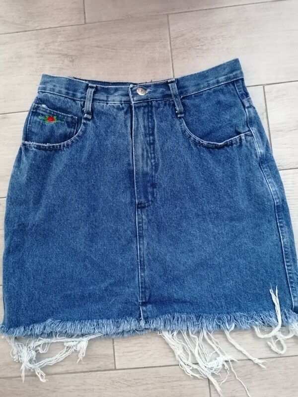 Gonna jeans vita alta El Charro, taglia 40/42 