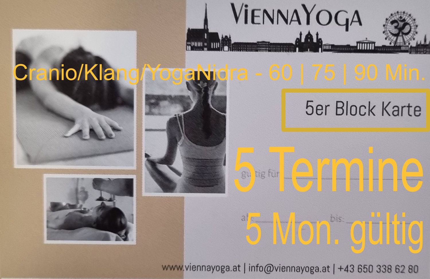 5er Block Cranio/Klang/YogaNidra - 75 Min. 5er Block Cranio/Klang/YogaNidra - 75 Min.