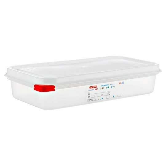 Envase HERMETICO PP Transparente GN1/3 2,5 L 325x176xh65 mm
