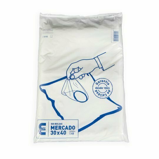 Bolsa baja presión incolora 30x40 galga 40 (Paquete de 500 uds). Fabricadas totalmente con polietileno virgen apto para estar en contacto con alimentos. Excelentes propiedades ópticas y mecánicas.