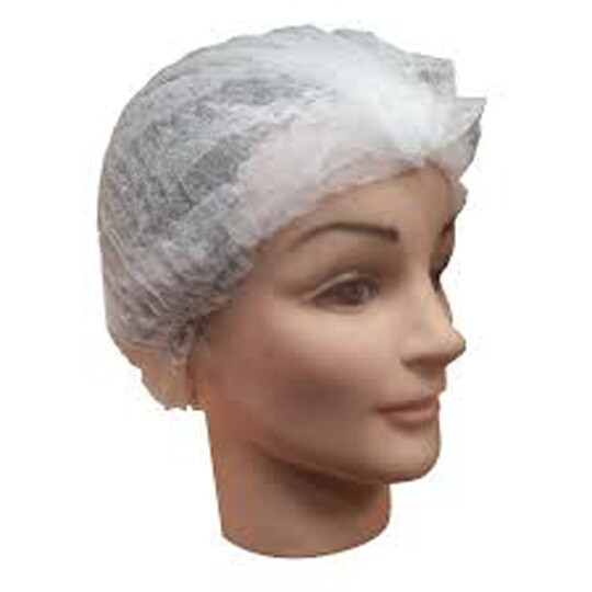 Gorro acordeón polietileno blanco Ø55 cm (Paquete 100 unidades). Apto para uso alimentario.  Exento de latex.