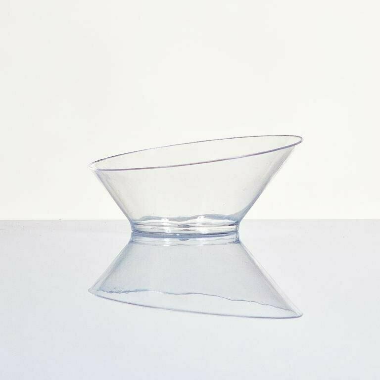 Miniatura vaso bajo transparente catering hosteleria
