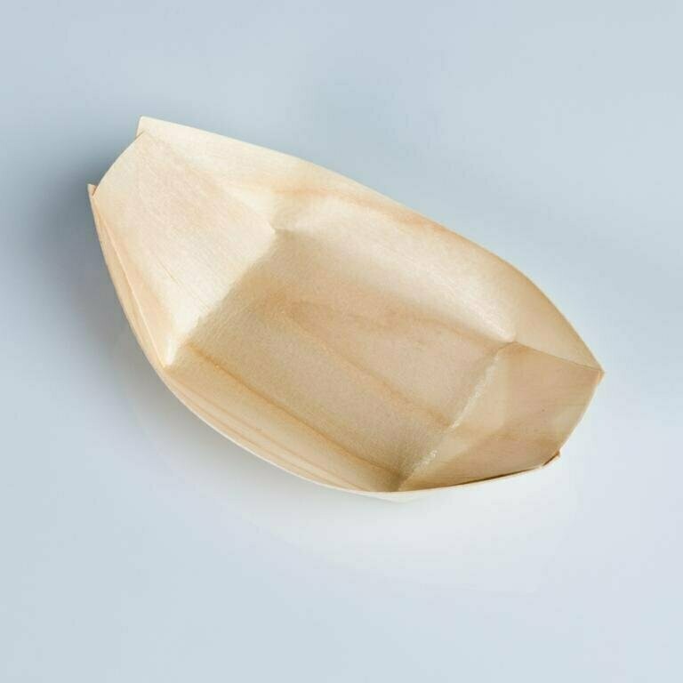 Barqueta de madera GAMA BAMBÚ ecológico, reciclable y biodegradable para presentación de aperitivos y tapas en fiestas y eventos (Paquete 50 unidades) Barqueta de madera GAMA BAMBÚ ecológico, reciclable y biodegradable para presentación de aperitivos y tapas en fiestas y eventos (Paquete 50 unidades)