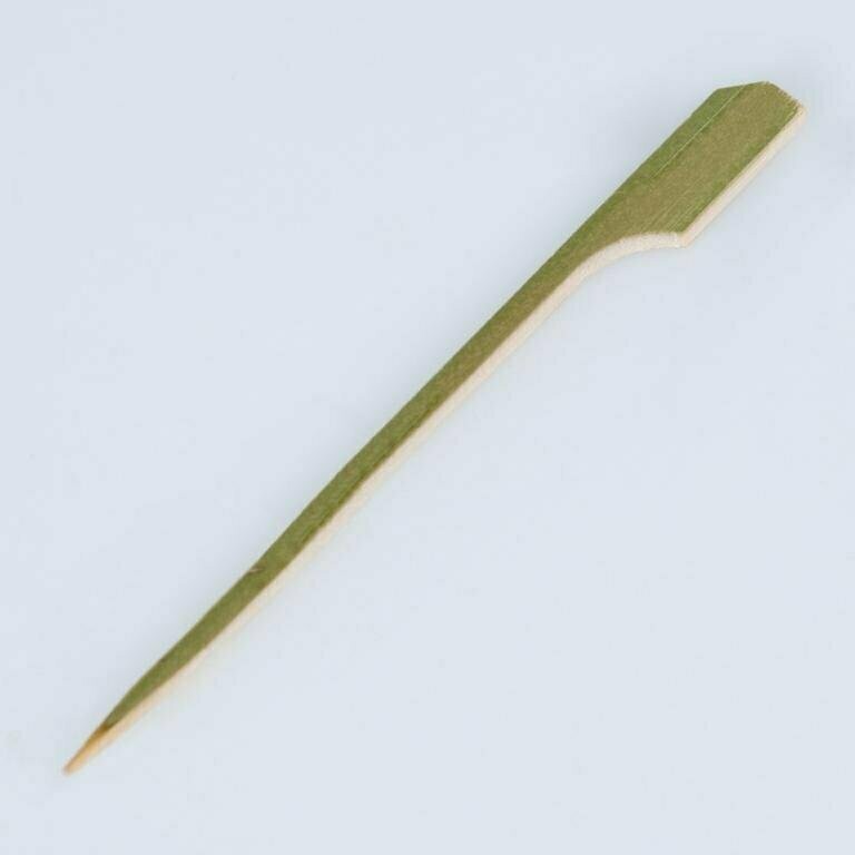 Pincho BASTÓN 12 cm- Brochetas de bambú tipo Palo de Golf decoración entrantes tapas y aperitivos en catering y hostelería (Paquete 250 unidades)