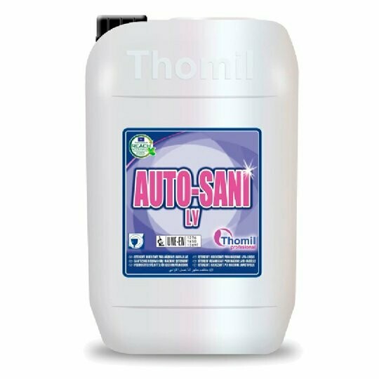 Detergente higienizante AUTO SANI LV (Jerrican 25 kg).Detergente indicado especialmente para máquinas lavavajillas, lavadoras de cajas, maquinaria especial para el lavado de utensilios en Alimentaria. Detergente higienizante AUTO SANI LV (Jerrican 25 kg).Detergente indicado especialmente para máquinas lavavajillas, lavadoras de cajas, maquinaria especial para el lavado de utensilios en Alimentaria.