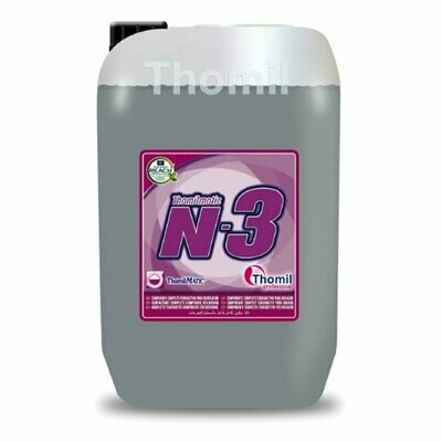 Detergente neutro lavandería N3 (Garrafa 20 kg). Componente neutro para el lavado textil. Ultra concentrado para prelavado y lavado de ropa con alto contenido en tensoactivos.