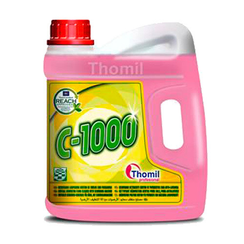 Limpiador renovador neutro fregadora C1000 (Garrafa 4 l). Producto elaborado en base a tensioactivos y ceras de primera calidad que proporcionan un alto nivel de brillo. Limpiador renovador neutro fregadora C1000 (Garrafa 4 l). Producto elaborado en base a tensioactivos y ceras de primera calidad que proporcionan un alto nivel de brillo.