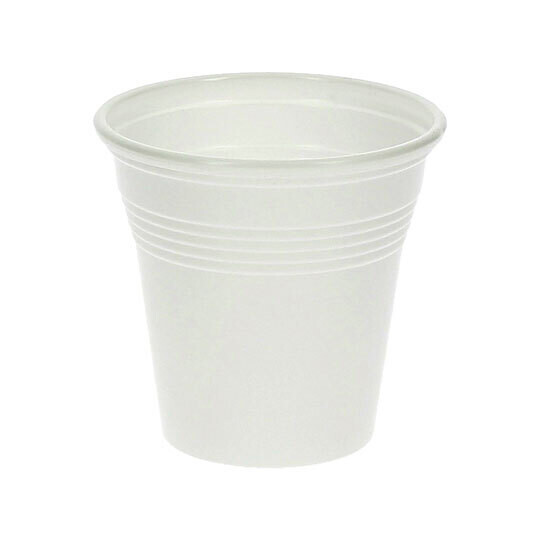 (DES) Vaso plástico blanco desechable, un solo uso 80 ml (Paquete 100 unidades). Vaso muy utilizado en fiestas populares para la degustación del cremaet, café, destilados, etc.. (DES) Vaso plástico blanco desechable, un solo uso 80 ml (Paquete 100 unidades). Vaso muy utilizado en fiestas populares para la degustación del cremaet, café, destilados, etc..
