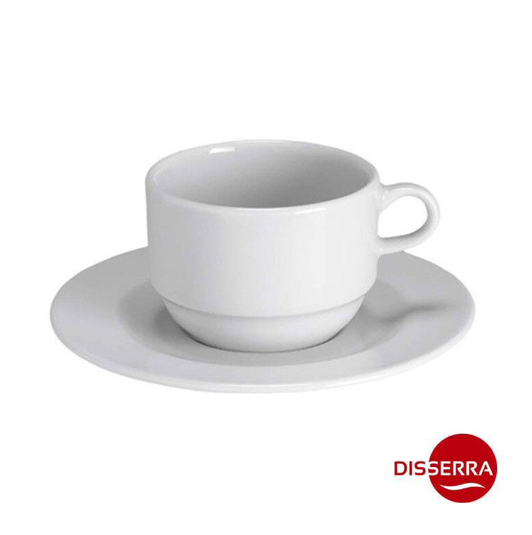 Taza MOKA Porcelana Selena Pro Blanca 99 ml (Caja 24 unidades)
