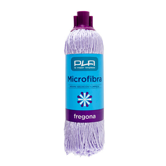 Fregona HILO MICROFIBRA LILA 155 grs. Se recomienda el uso en suelos no rugosos, muy absorbente y muy ligera.