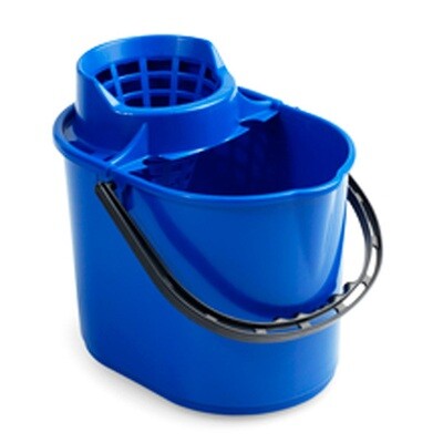 Cubo Fregar+Escurridor PIT RECTANGULAR AZUL 12 litros. Cubo con una cubeta para escurridor. Ideal para manejo semiprofesional.