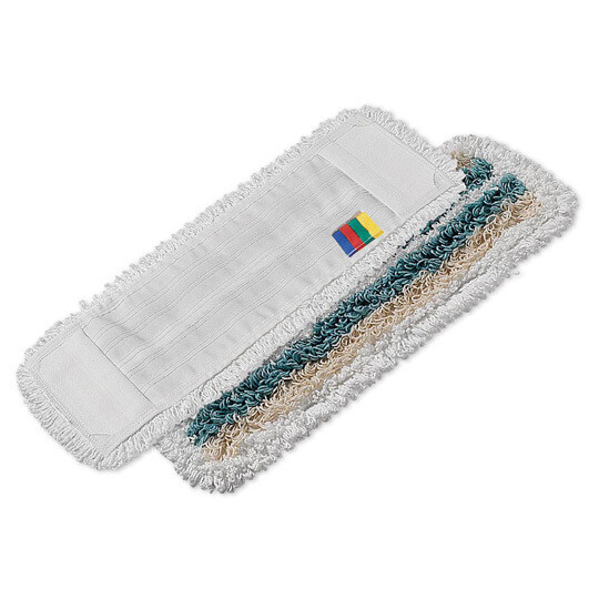 Recambio MOPA Tris Wet Desinfection 40x13. Recambio mopa de microfibra, poliéster y algodón hilo continuo, tela de poliéster.
