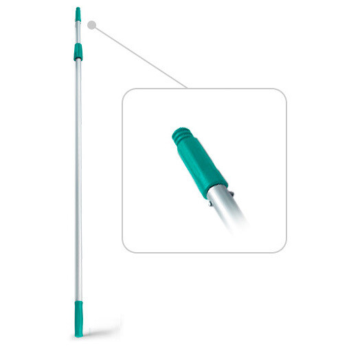 Mango TELESCÓPICO boquilla+cono rosca 2x200 cm. Mango telescópico con agujero y cono terminal con rosca  - 2 piezas. Asta telescópica para alcanzar alturas. Ideal para la limpieza exterior y alturas.